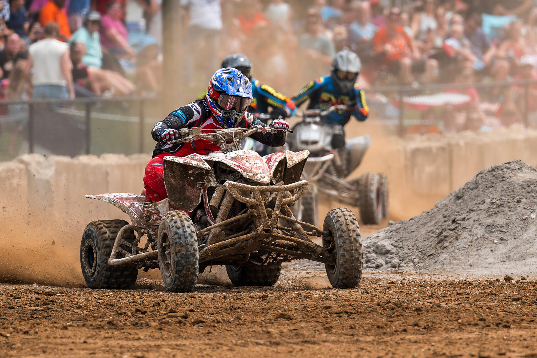 WESTMINSTER, MD - MD Quads and PA Quads race through tight corners during their Maryland versus Pennsylvania matchup on July 11, 2026.